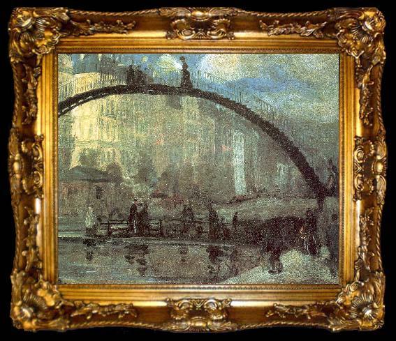 framed  Glackens, William James La Villette, ta009-2